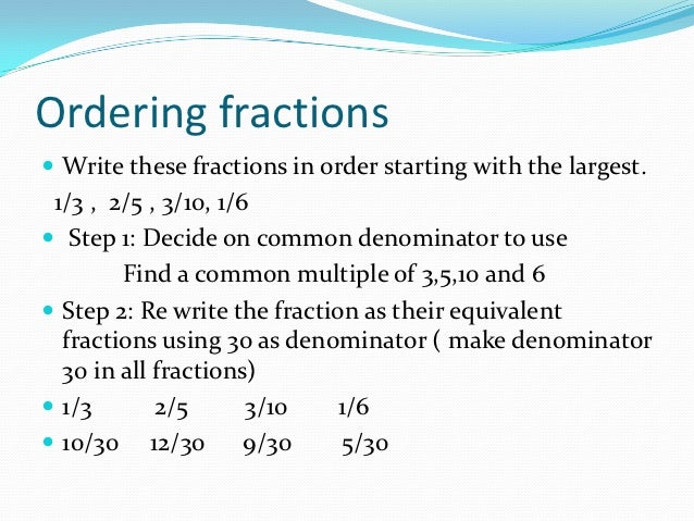 Fractions by si