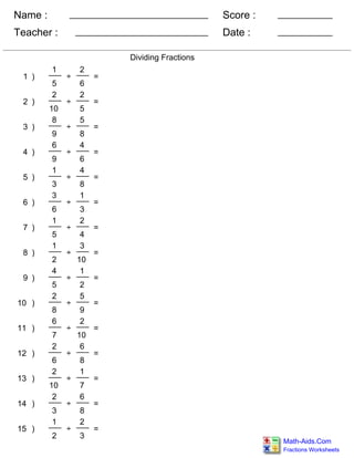 fractions divide