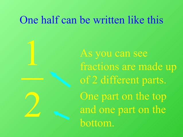 Fractions halves | PPT