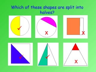Fractions halves | PPT