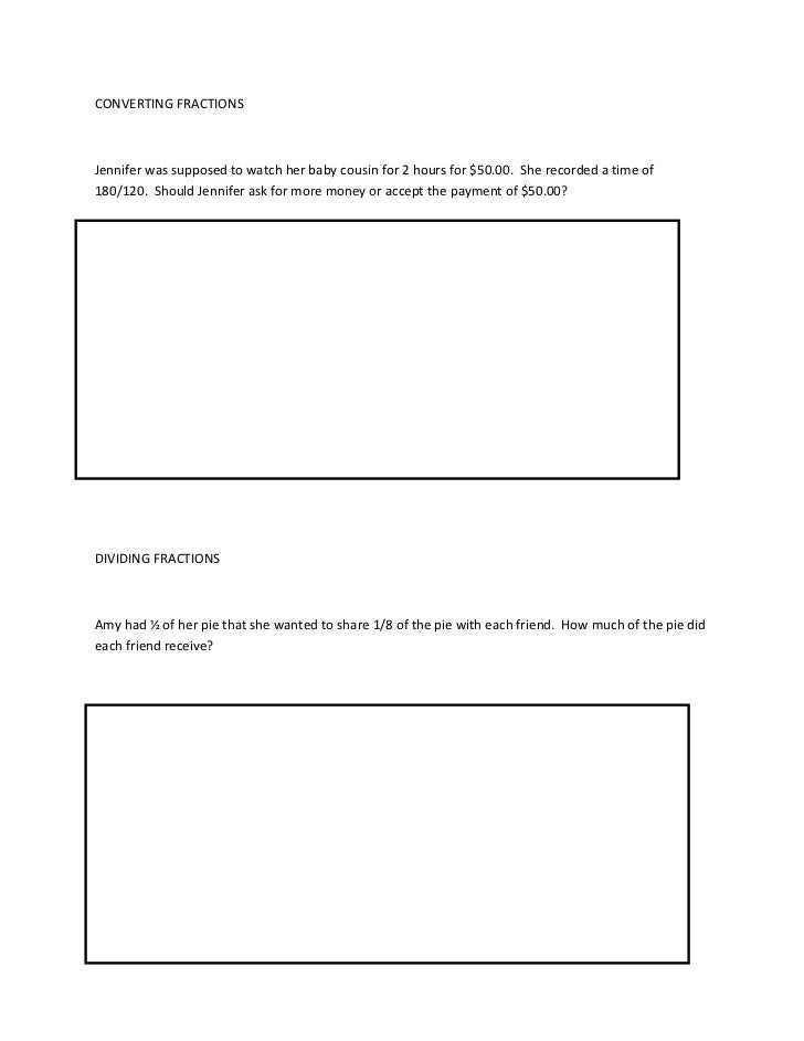 Fractions study guide