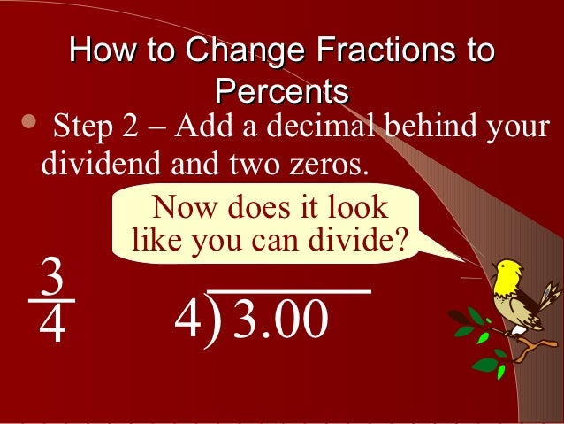 Fractions to percents