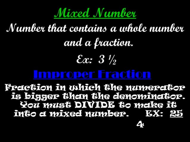 fraction-vocabulary-ppt