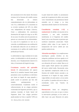 Fractura Del Condilo Humeral | PDF