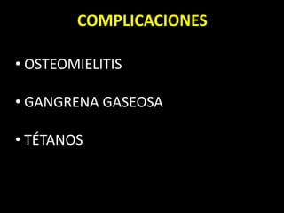  ANALGÉSICOS CONTROL DEL MEDIO DE ESTABILIZACIÓN: YESO-TRACCIÓN-TUTOR EXTERNO. HTO Y ELECTROLITOS