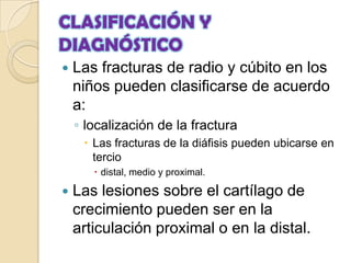 FRACTURAS DEL ANTEBRAZO