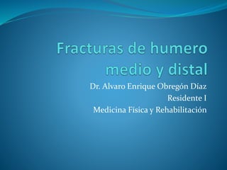 Dr. Alvaro Enrique Obregón Díaz
Residente I
Medicina Física y Rehabilitación
 