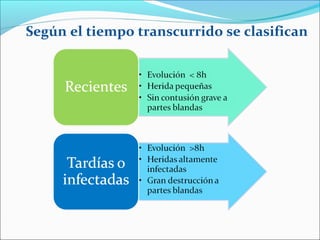 Según el tiempo transcurrido se clasifican

 