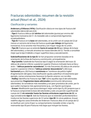 Fracturas odontoides_ resumen de la revisión actual (Nouri et al., 2024 ...
