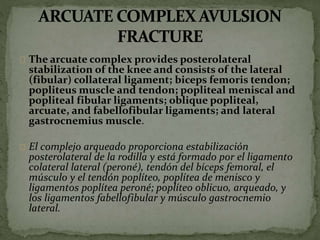 Fracturas rodilla | PPTX