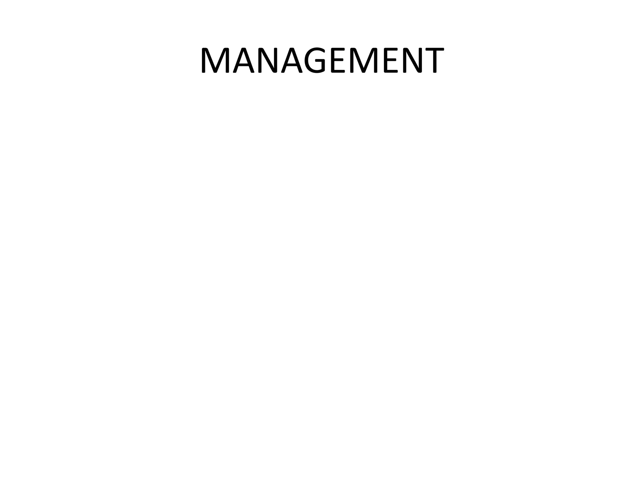 MANAGEMENT
 