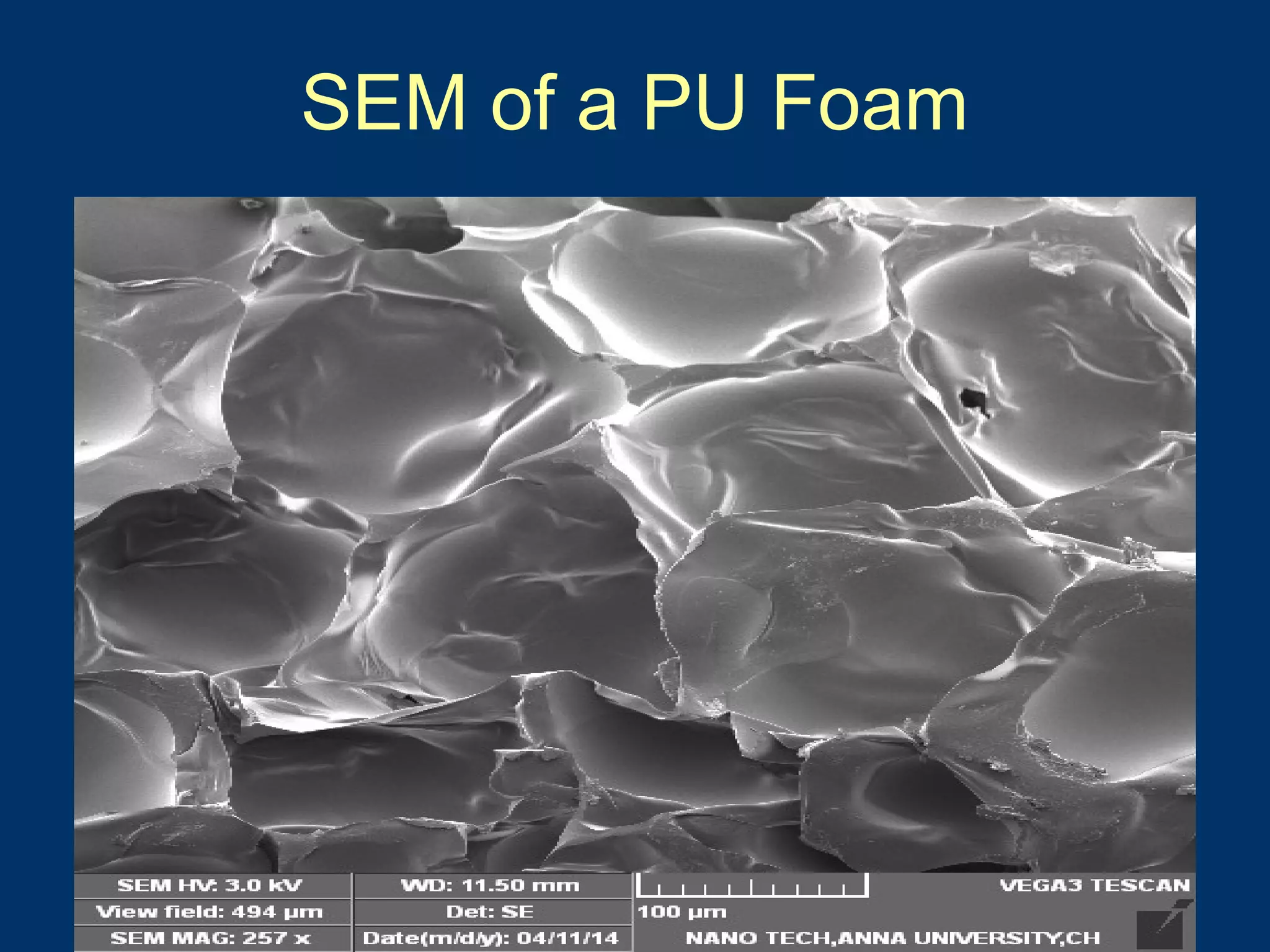 10/16/15 15
SEM of a PU Foam
 