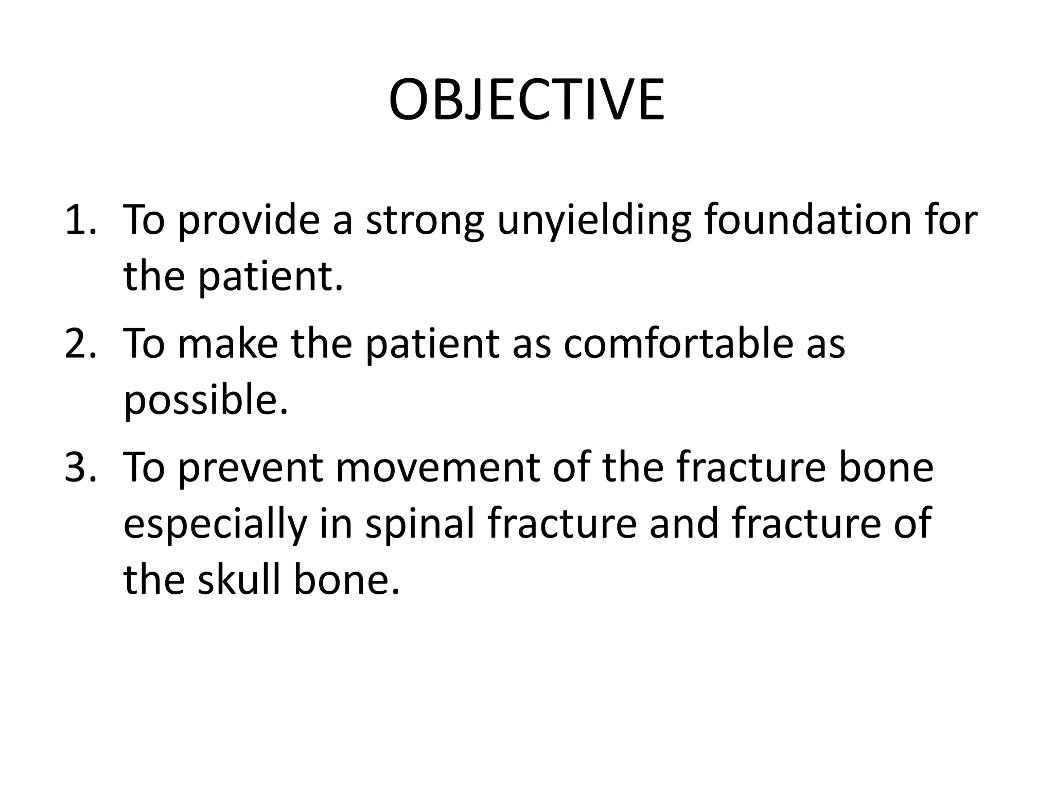 Fracture bed