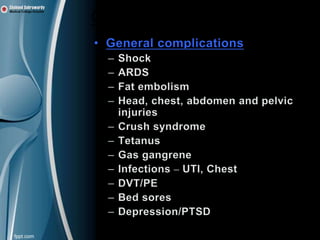 Complications of fractures
 