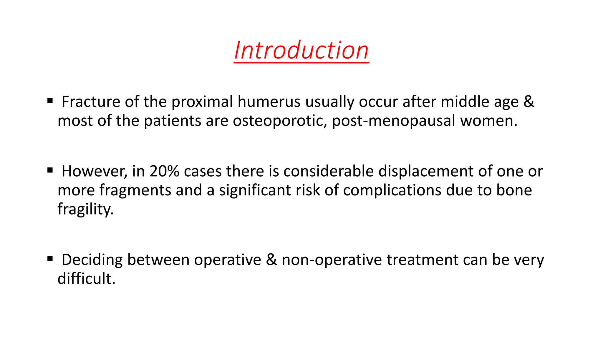 Fracture proximal humerus | PPTX