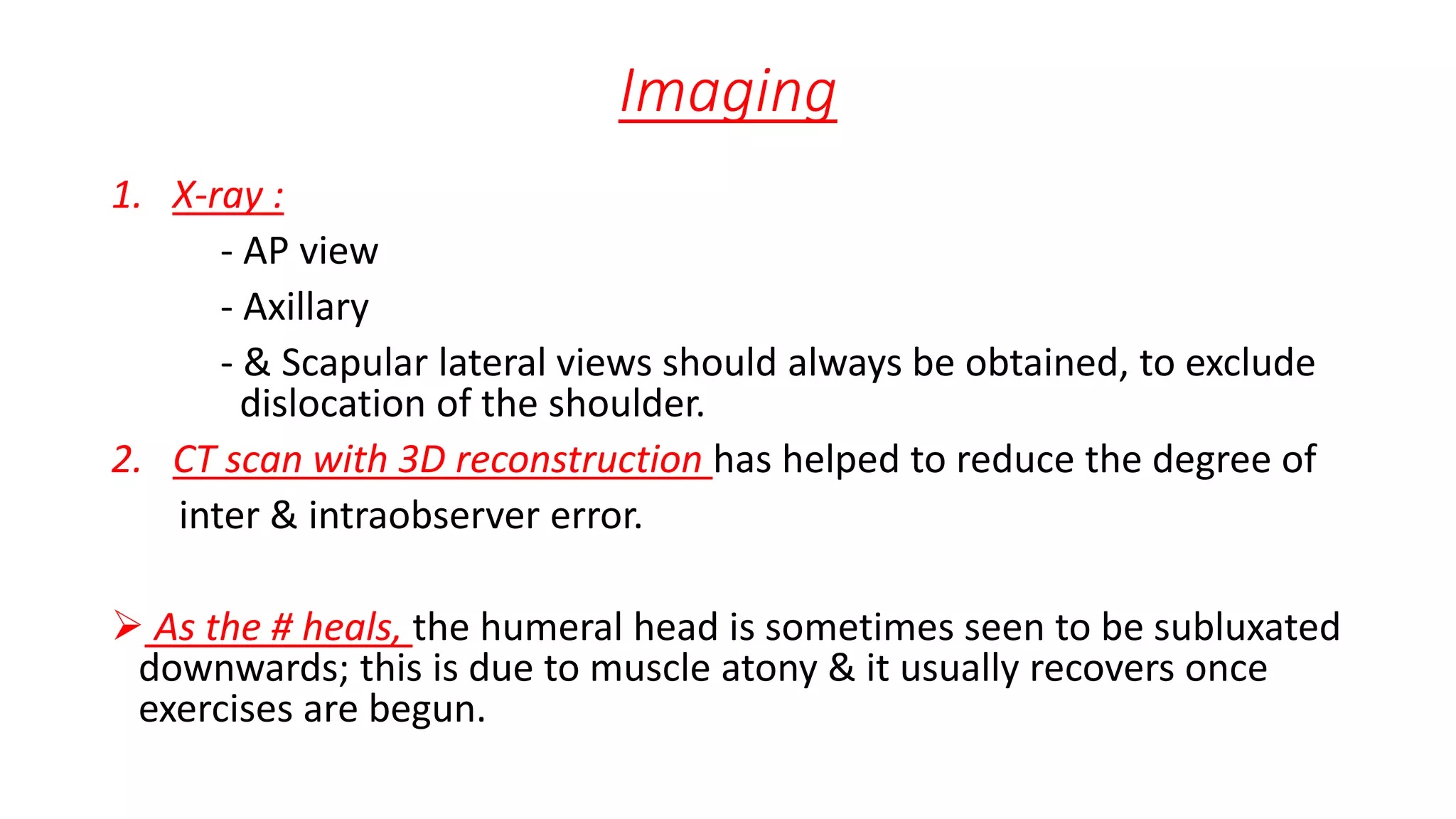 Fracture proximal humerus | PPTX