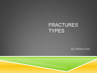 fractures  Types  By Stefana Sas 