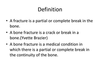 power point presentation fractures note | PPTX