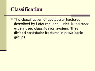 Letronel Classification Orthopedics 5th year, 2nd lecture (Dr. Ali A.Nabi) | PPT