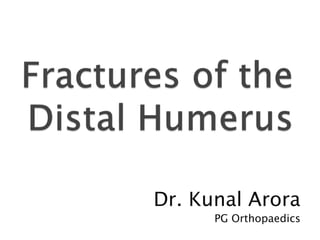 Dr. Kunal Arora
PG Orthopaedics
 
