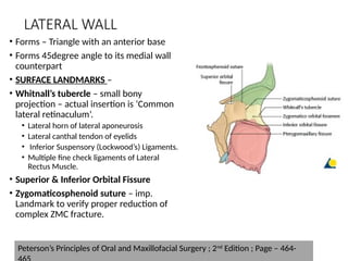 fractures of the orbit and mid face skeleton | PPTX
