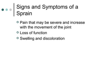 Fractures sprains and dislocations | PPS