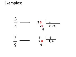 Exemplos:
5
7
3 0 4
20 0, 75
0
4
3
7 5
2 0 1, 4
0
 