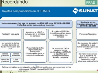 Recordando
89
FRAE
S
Fuente: SUNAT
 