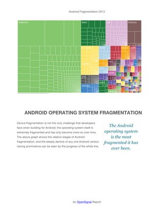 Android fragmentation 2013 | PDF
