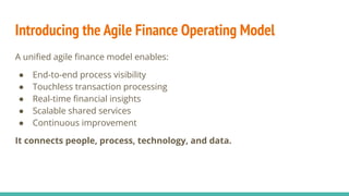 Fragmented Finance Operations? Build a Unified Agile Finance Operating ...
