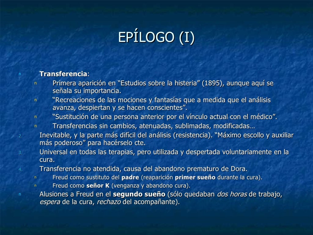 Fragmento de análisis de un caso de histeria
