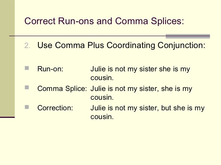 grammar boot camp 1 comma splice examples