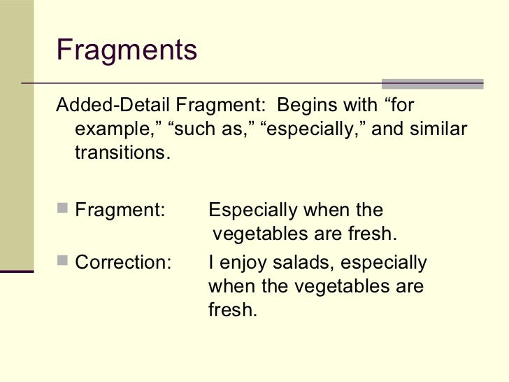 see the fragments meaning see the fragments meaning