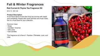 FRAGRANCE OILS Spring & Summer Fragrances.pptx