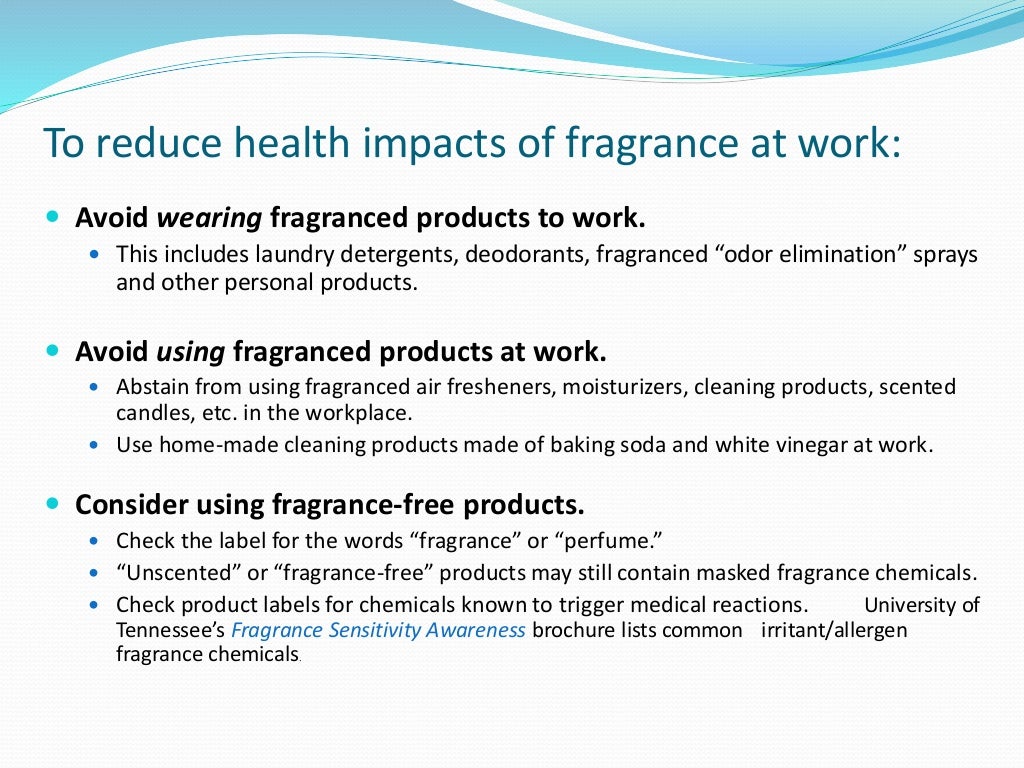 Fragrance Sensitivity Awareness