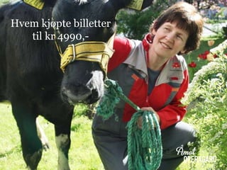 Hvem kjøpte billetter
til kr 4990,-
 