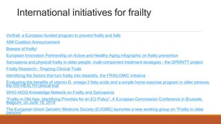 Frailty in older adults: Myths and Facts | PPTX