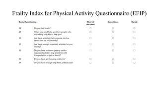 Frailty screening tool | PPTX