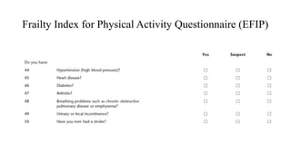 Frailty screening tool | PPTX