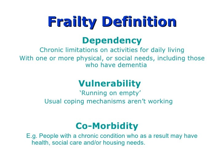 Gwent Frailty Project