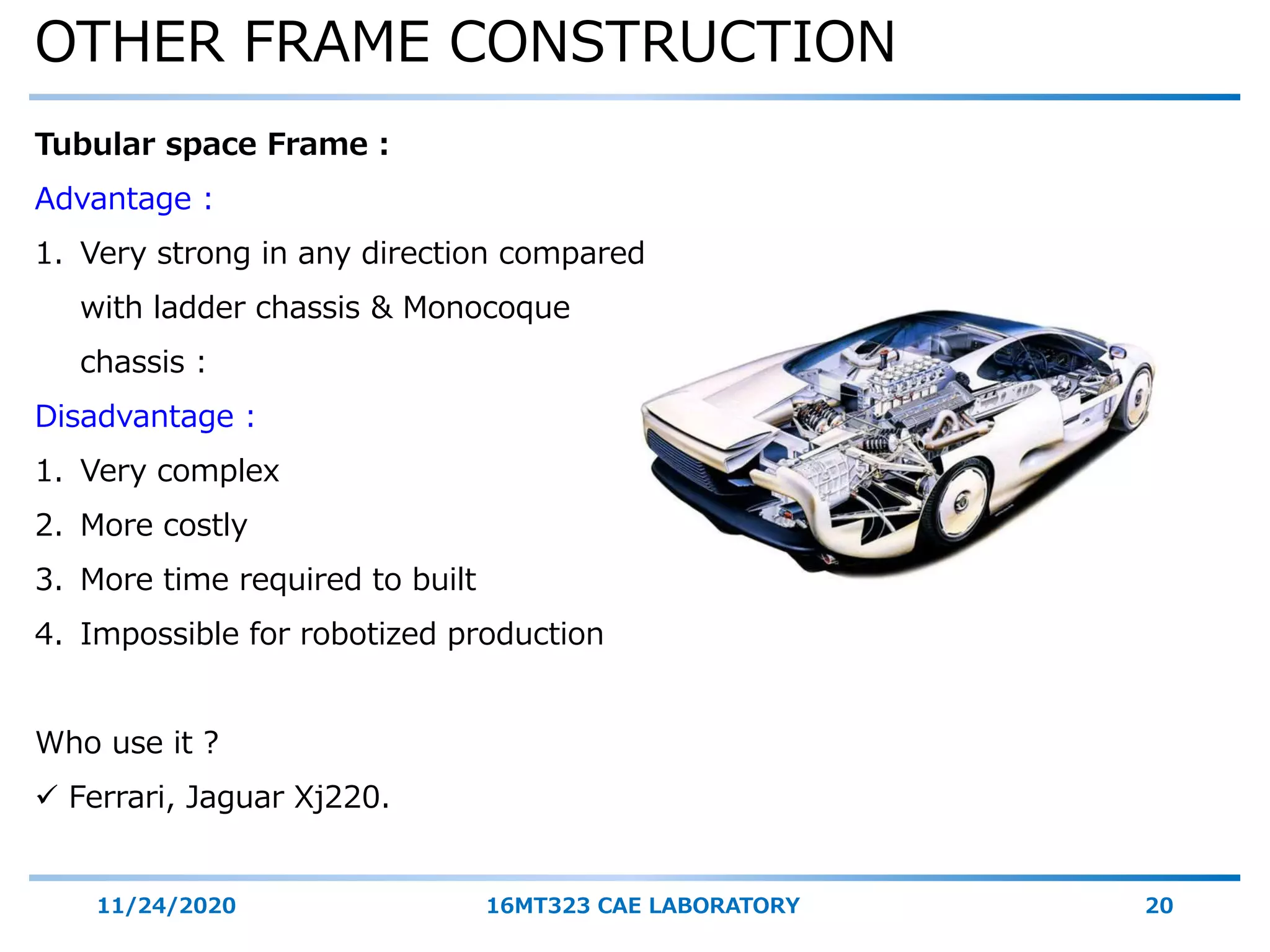 Vehicle Frame system | PPTX