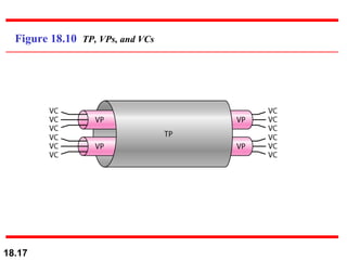 Figure 18.10  TP, VPs, and VCs 