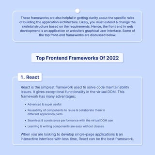 The Best Frontend Frameworks in 2022 | PDF