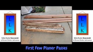 First Few Planer Passes
 