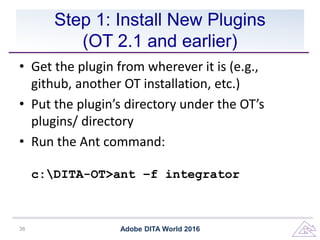 FrameMaker and the DITA Open Toolkit | PPTX