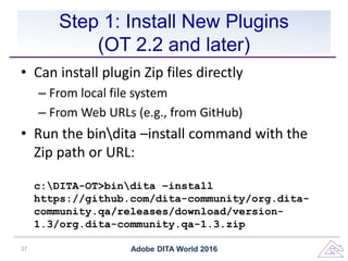 FrameMaker and the DITA Open Toolkit | PPTX