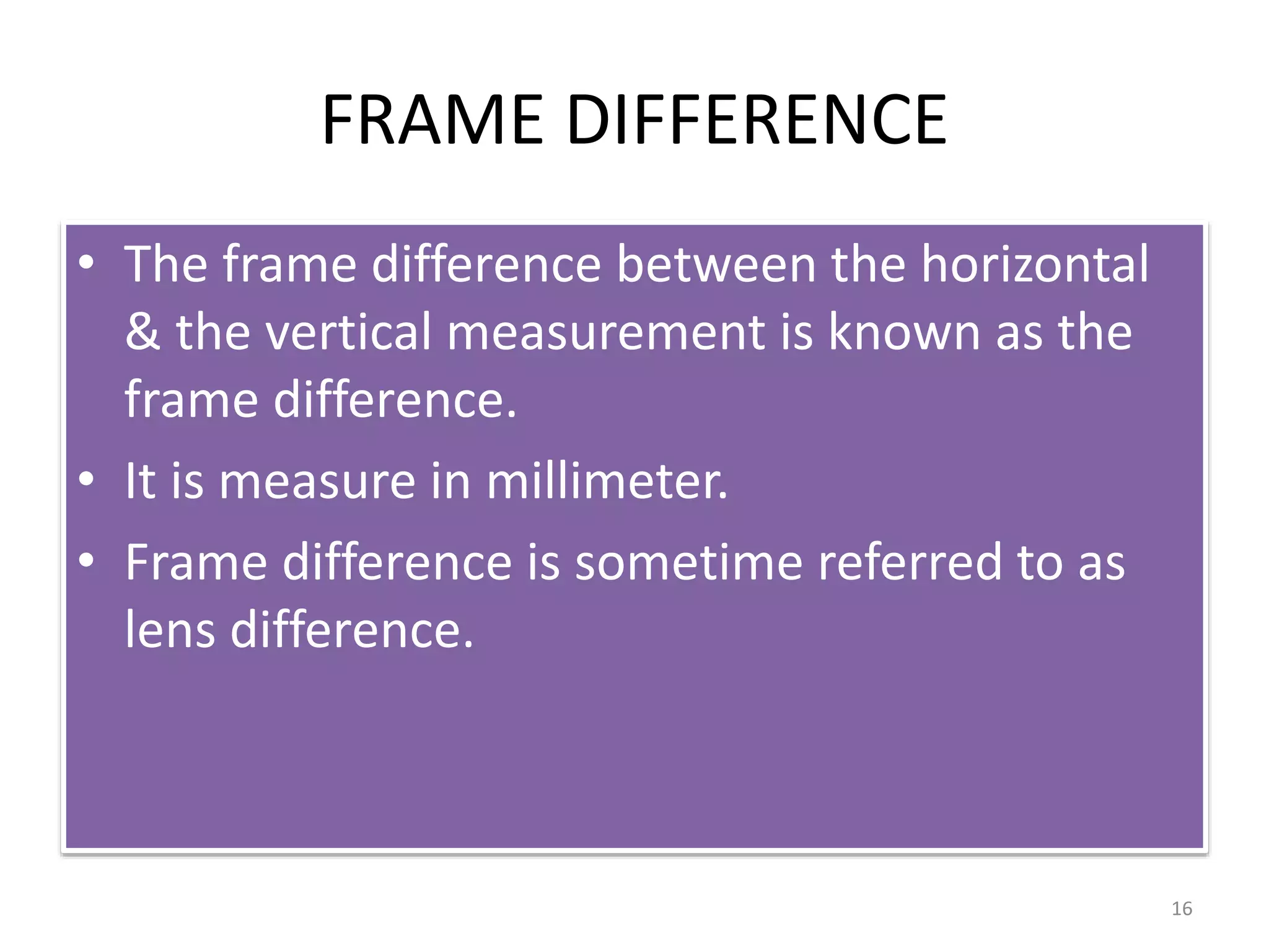 Frame measurement & marking | PPSX