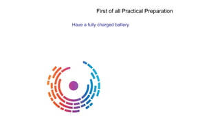 Have a fully charged battery
First of all Practical Preparation
 