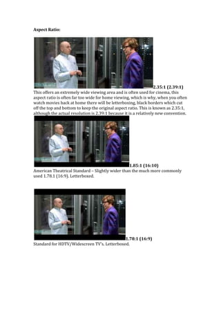 Frame rate | DOCX | Video Software | Computer Software and Applications