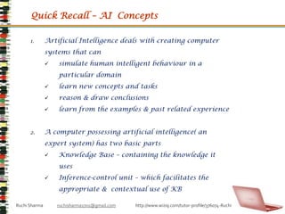 Knowledge Representation – Concept & Features